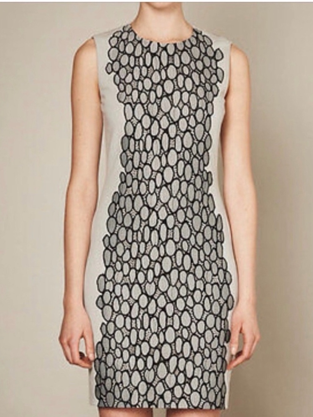 Diane Von Furstenberg Tilda Moonlight Grey Shift Dress